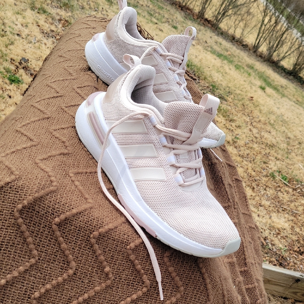 adidas Women's Light Pink Mesh Running Sneakers